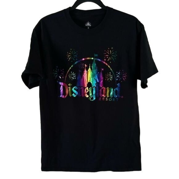 Disney Disneyland Unisex Resort Graphic T-Shirt, Metallic Shiny Medium - Picture 1 of 8